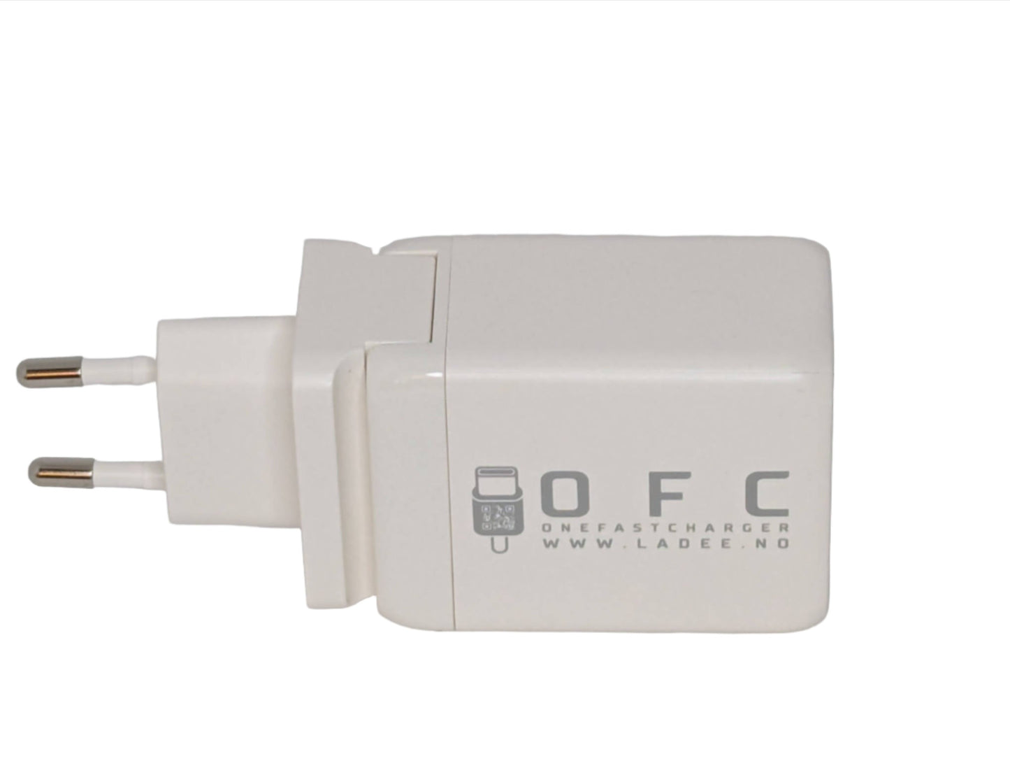 Onefastcharger usb-c 65 watt med 3 ladeporter