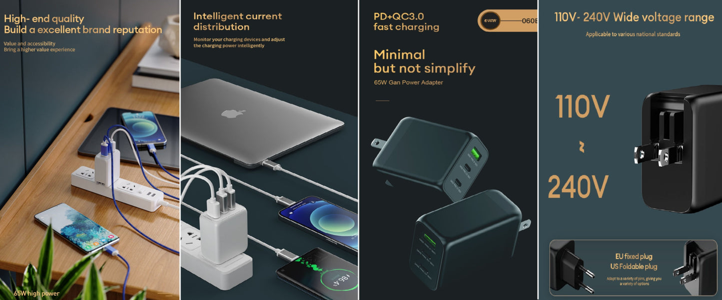 Universal usb-c lader