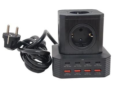 100 watts GaN USB lader 8 porter