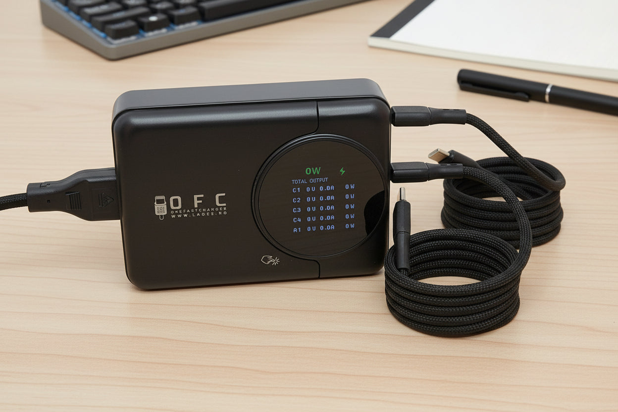 OFC  PRO 240 Watt, 5 USB ladeporter. Ny modell 2026.